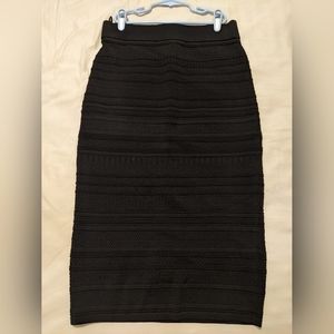 Black Babaton Bodycon Tube Skirt in Large